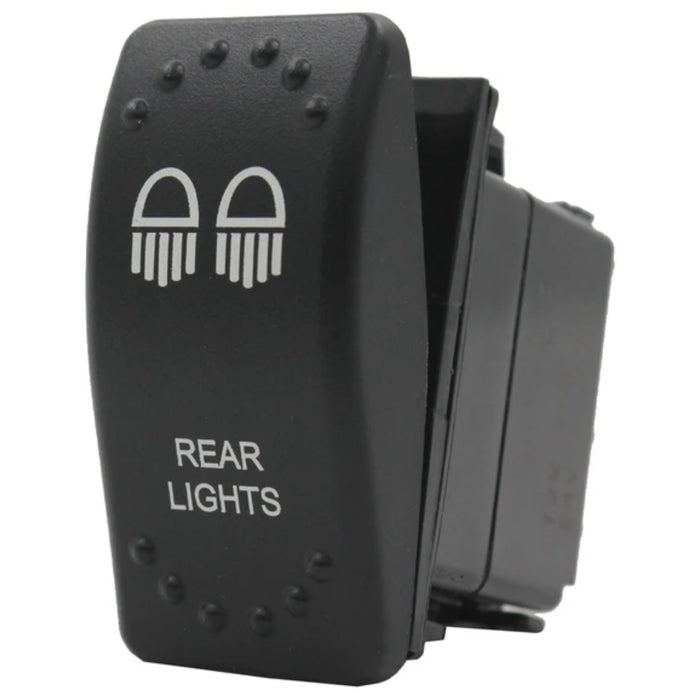 Laser Etched Rocker Switch - White LED - Rear Lights