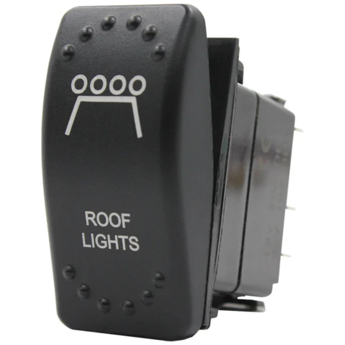 Laser Etched Rocker Switch – White LED – Roof Lights