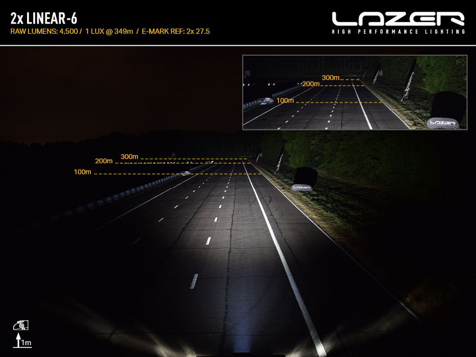 Lazer LED Lights Kit – Linear‑6 Elite For VW Caddy