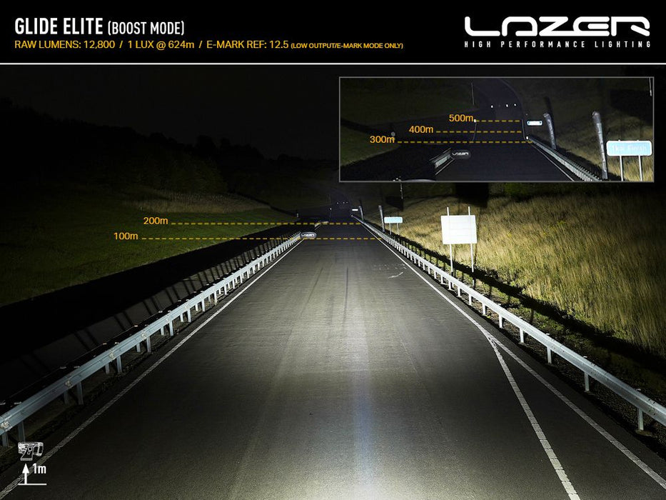 Lazer Lamps Glide Elite 20" Curved LED Light Bar with Position Light