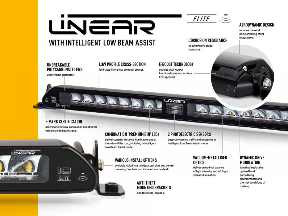 Lazer Lamps Linear-18 Elite i-LBA Slimline LED Driving Light