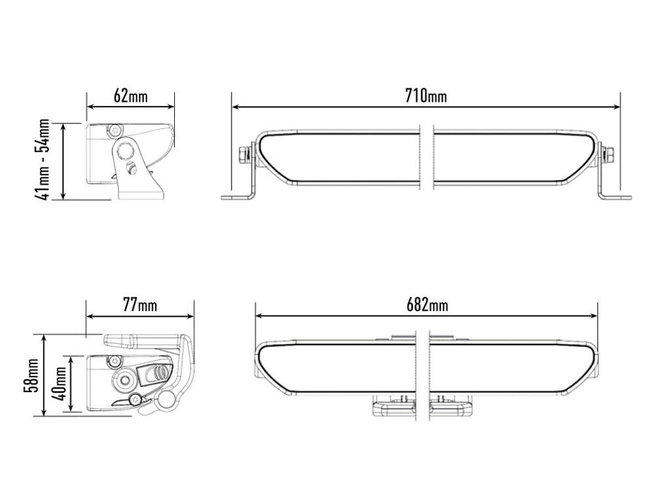 Lazer Lamps Linear‑24 Flood LED Driving Light
