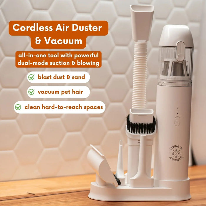 Living in a Bubble Cordless Air Duster & Vacuum Bundle - 2 Pack