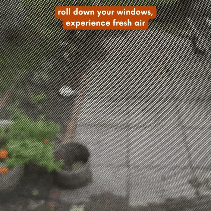 Living in a Bubble Universal Magnetic Front Window Fly Screens - For Cars and Vans - Single Fixation Point Wing Mirrors