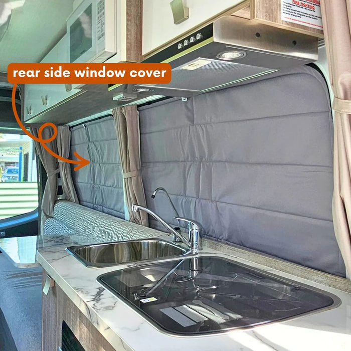 Living in a Bubble Mercedes Sprinter LWB Thermomat - Left Rear Side