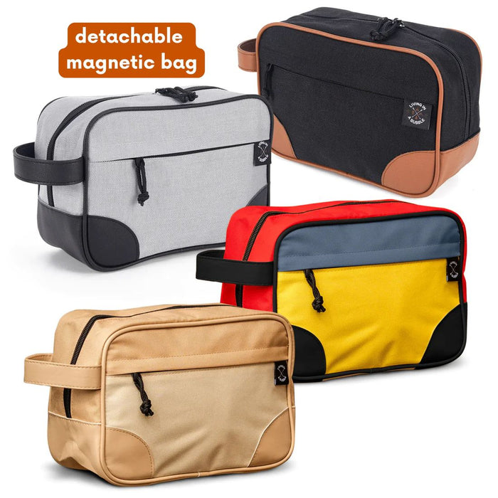 Living in a Bubble Premium Seat Back Storage with Toiletry Bag Bundle - 2 Pack