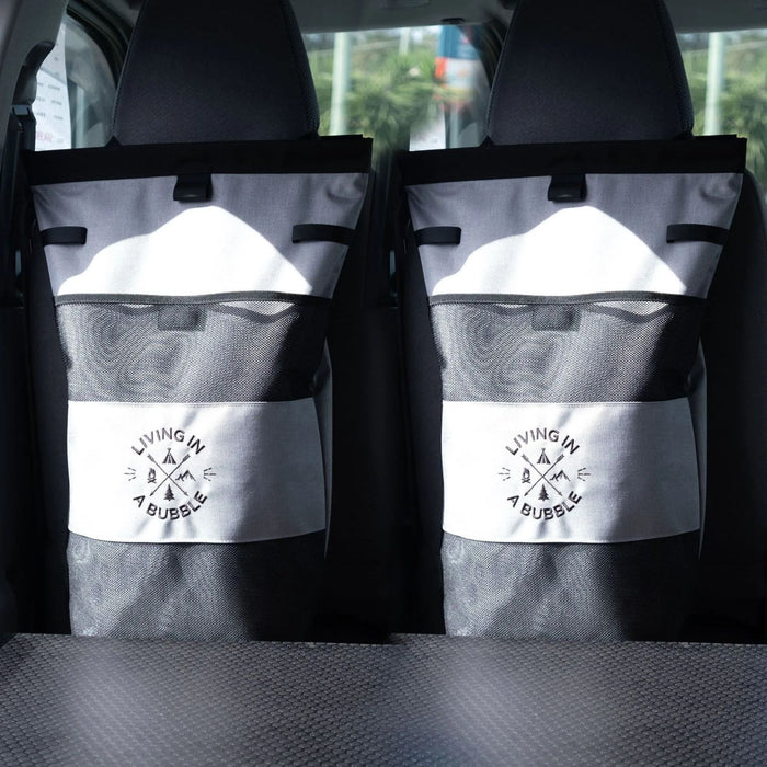 Living in a Bubble Premium Universal Utility Bag - Seat Back Bag -  Bundle - 2 Pack