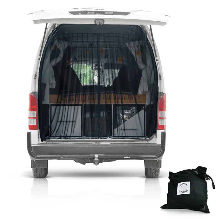 Living in a Bubble Universal Magnetic Rear Door Van Fly Screen - Standard Size