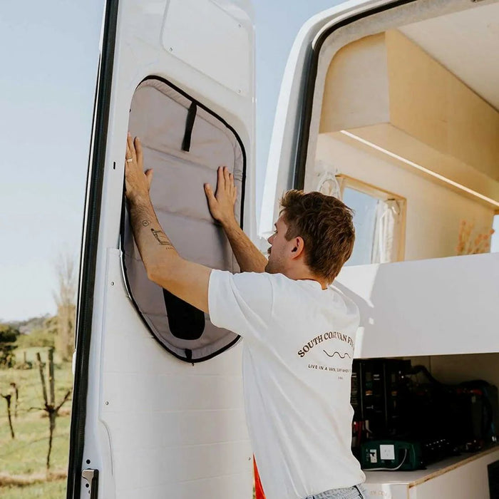 Living in a Bubble ThermoMats - Barn Door for Mercedes Sprinter