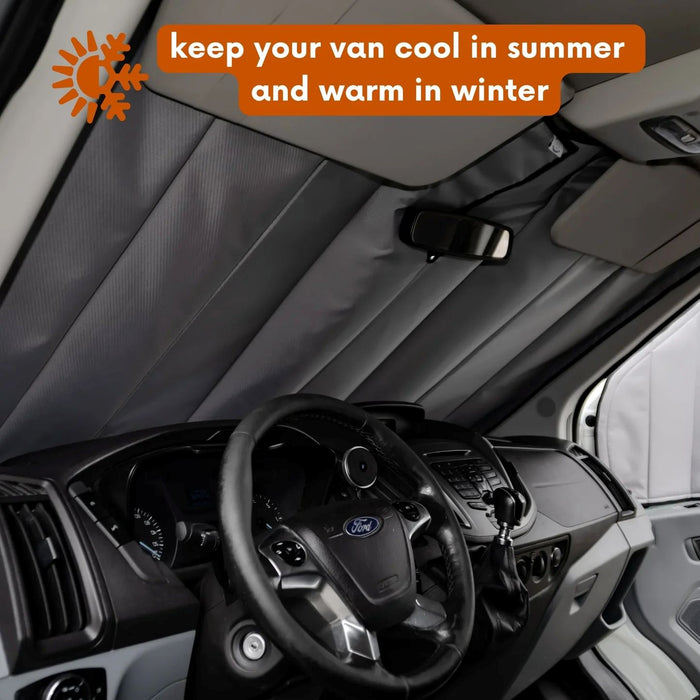 Living in a Bubble Ford Transit 2015+ Thermomat – Windshield (Mid & High Roof)