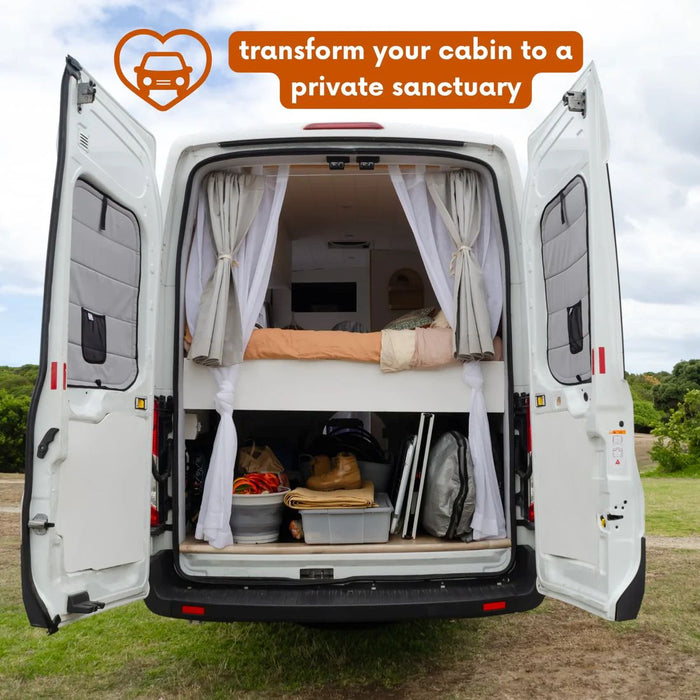Living in a Bubble Thermomats for Ford Transit 2015+ – Full Metal Rear Barn Doors (Mid & High Roof)