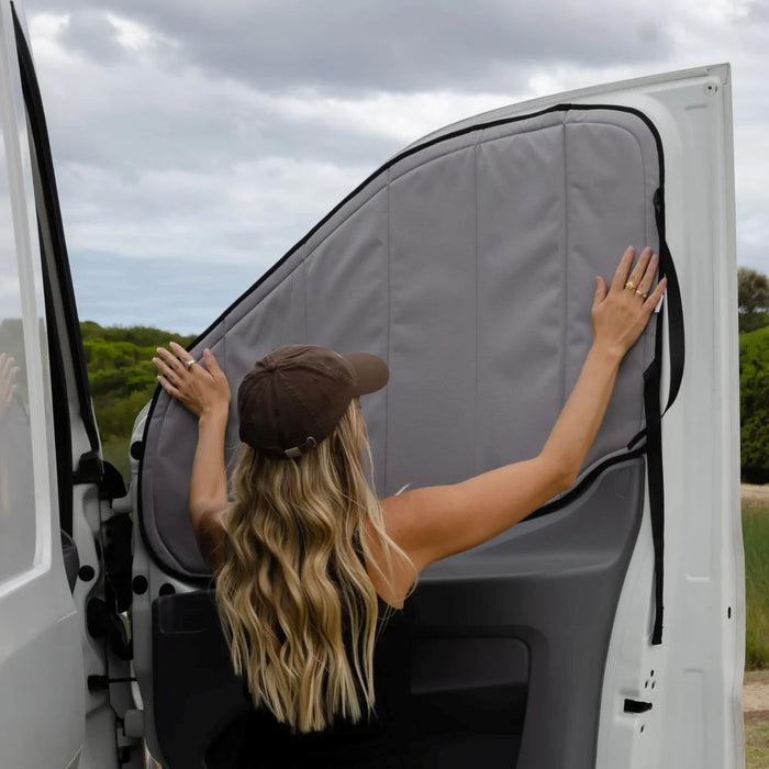 Living in a Bubble Ford Transit 2015+ Thermomats – Driver / Passenger Windows Pair (Mid & High Roof)