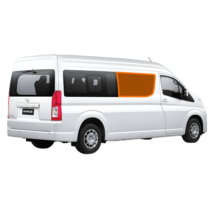 Living in a Bubble Toyota Hiace H300 SLWB Thermomat – Behind Driver Window