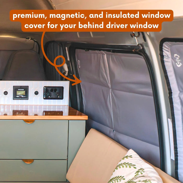 Living in a Bubble Toyota Hiace H300 SLWB Thermomat – Behind Driver Window
