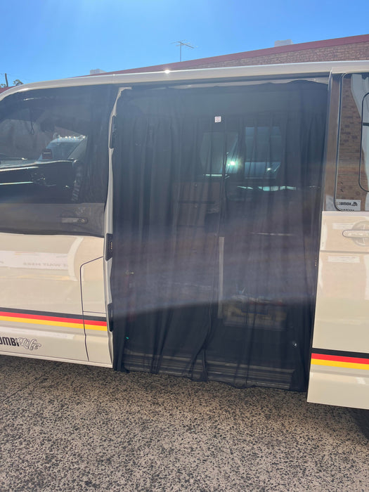 Living in a Bubble Universal Magnetic Side Door Van Fly Screen - Standard Size