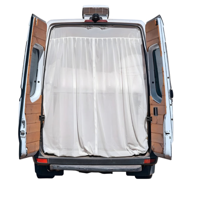 Living in a Bubble Universal Side and Rear Van Fly Screen Bundle - Large Size - White