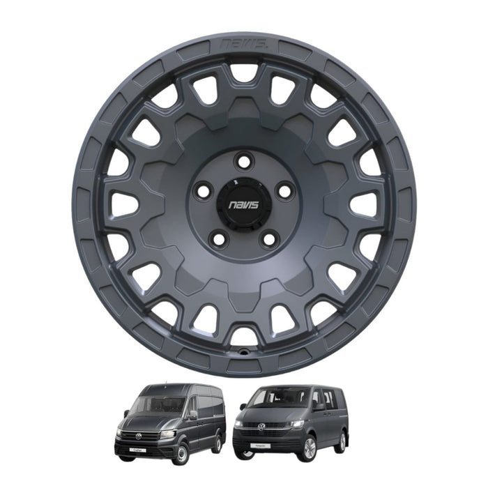 Navis Dura-AT – 17″ Anthracite Finish 8.5J 5×120 Alloy Wheels – Load Rated