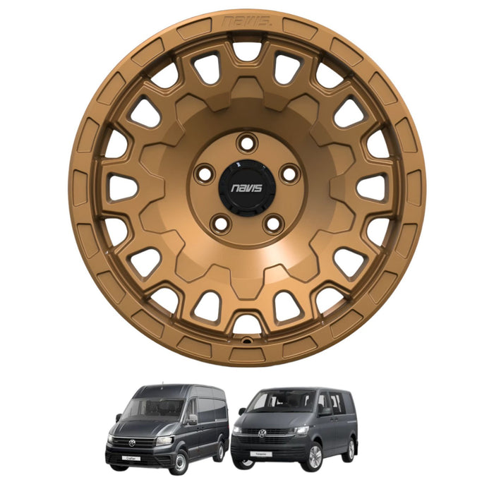 Navis Dura-AT – 17″ Bronze Finish 8.5J 5×120 Alloy Wheels – Load Rated