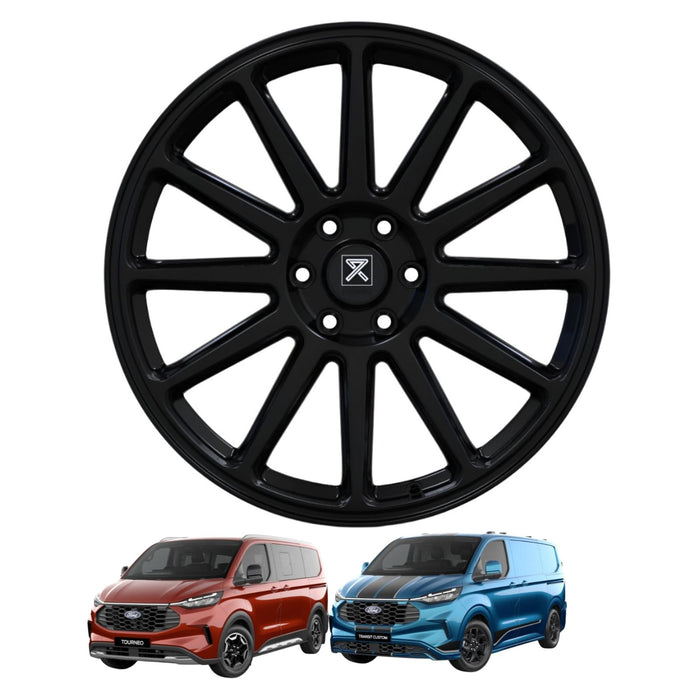 Navis Novus – 20″ Gloss Black Finish 8.5J 6×120 Alloy Wheels – Load Rated