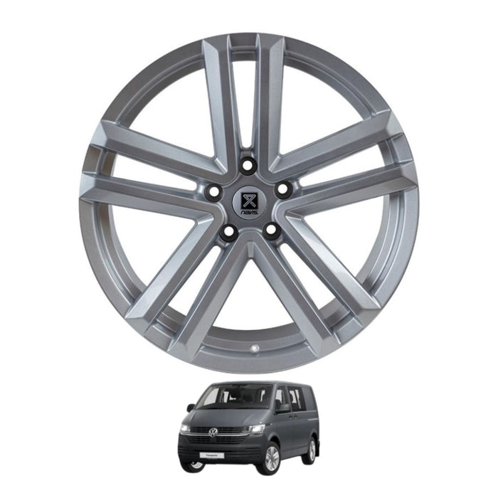 Navis Twin-5 – 20″ Silver Finish Alloy Wheels
