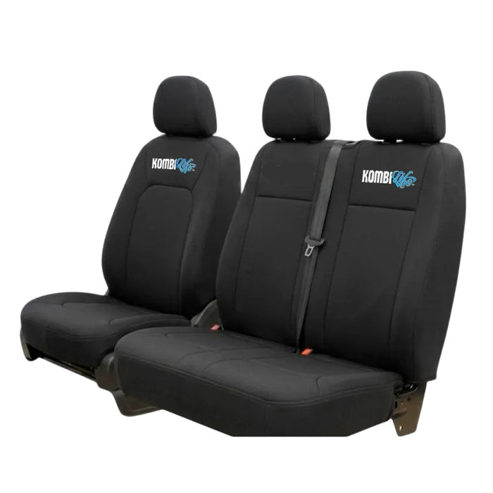 KombiLife Neoprene Seat Covers For VW T6.1 Transporter – Fronts Only (Bucket Driver / Bench Passenger)