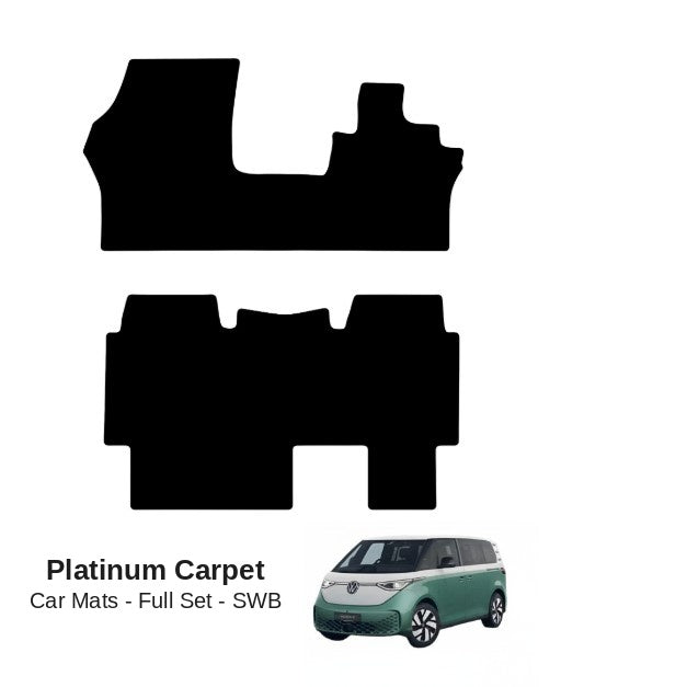 KombiLife Platinum Carpet Floor Mats For ID Buzz SWB (5 Seater) – Full Set