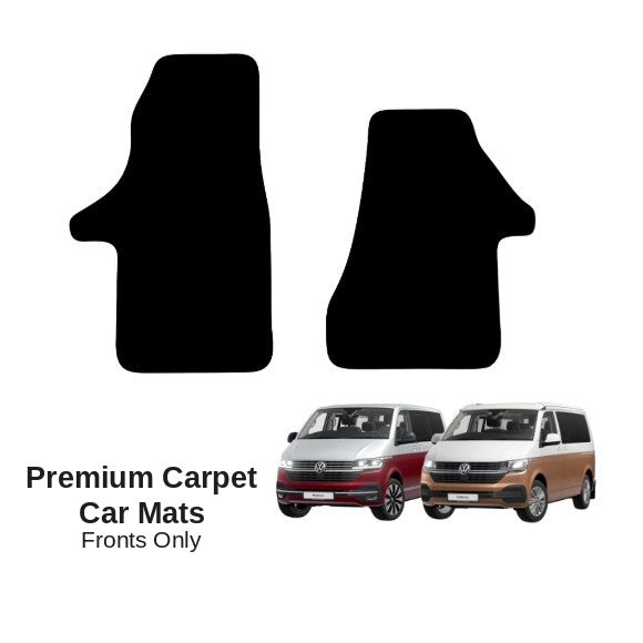 KombiLife Premium Carpet Car Mats For VW T6.1 Transporter / Multivan / California – Fronts Only