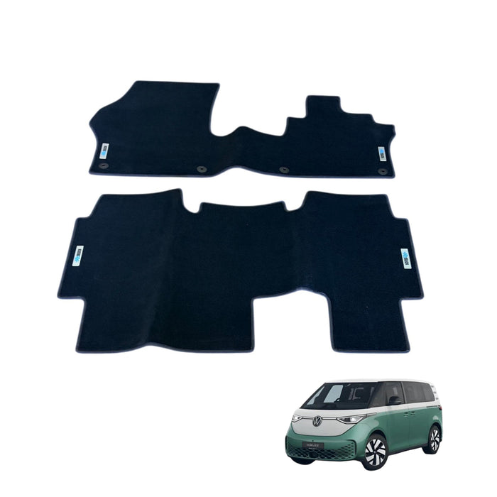 KombiLife Platinum Carpet Floor Mats For VW ID. Buzz LWB (6 Seater) – Full Set
