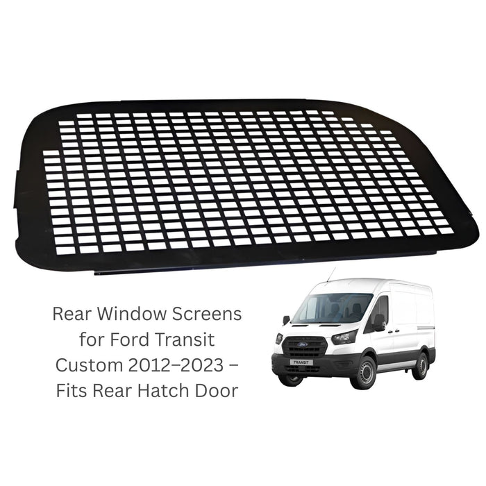 Rear Window Screens for Ford Transit Custom 2012–2023 – Fits Rear Hatch Door