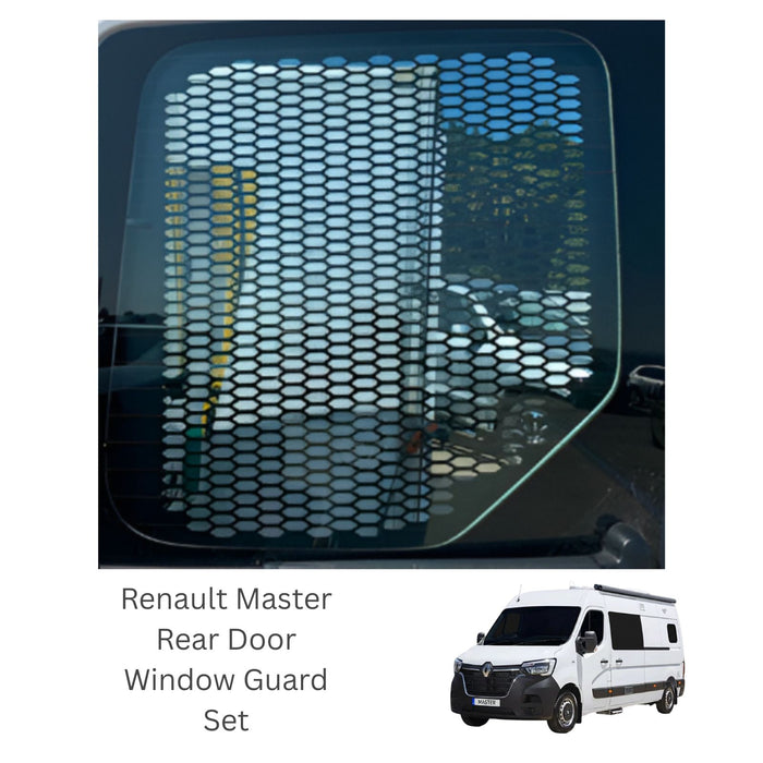 Renault Master Rear Door Window Guard Set (Set of 2)