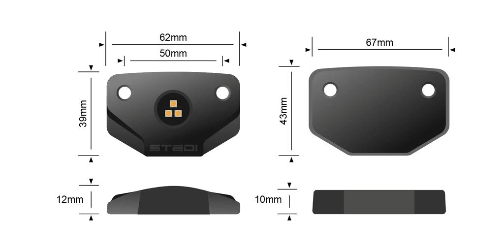 STEDI Surface LED Rock Light – White (5700k)