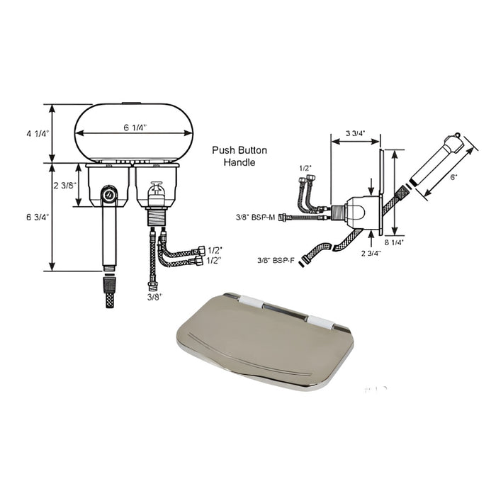 Scandvik Shower - Double Mixer - 12141
