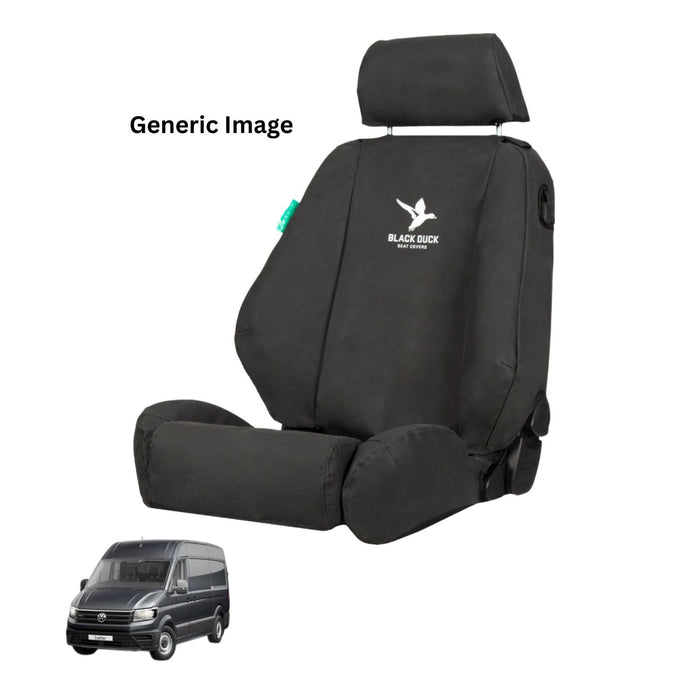 Driver seat With Armrests and Passenger 3/4 Bench Seat - Seat Covers for VW Crafter 2017 onwards