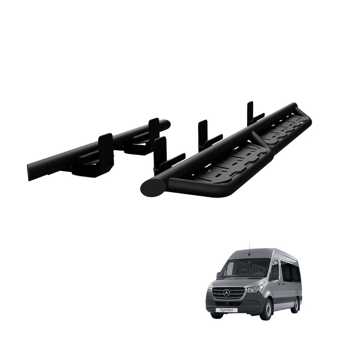 Side Step - Driver Short, Passenger Midline (MWB & LWB) Mercedes Sprinter 2006+