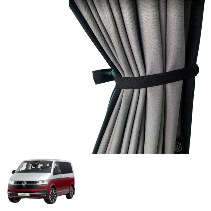 Sliding Door Curtain for VW Multivan T5 & T6 & T6.1 - 1pc - LEFT - Grey Rail