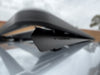 Close-up of X-Country Summit platform front mounting bracket on VW ID Buzz roof rails