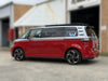 VW ID Buzz with X-Country Summit roof platform outside KombiLife workshop