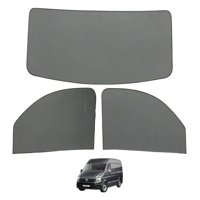 ThermoMats VW Crafter (2017-on) - Black Front Set Magnetic (3pc)