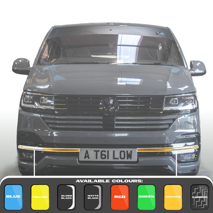 VW Transporter T6.1 – Lower Grille Trims / Strips – Colour Options