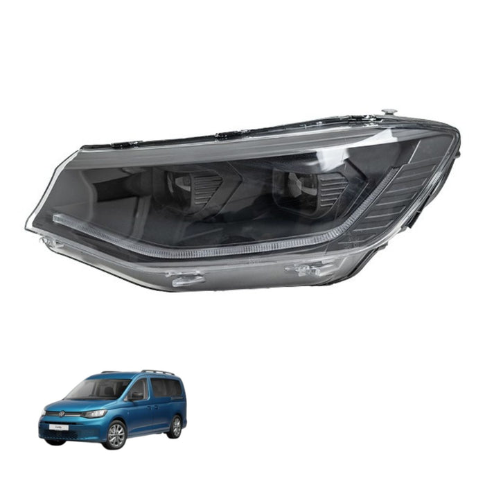 VW Caddy 5 LED DRL Headlights with Sequential Indicators – Black KIT