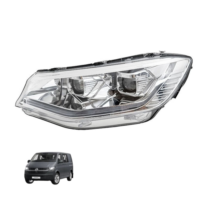 VW Caddy 5 LED DRL Headlights with Sequential Indicators – Chrome KIT