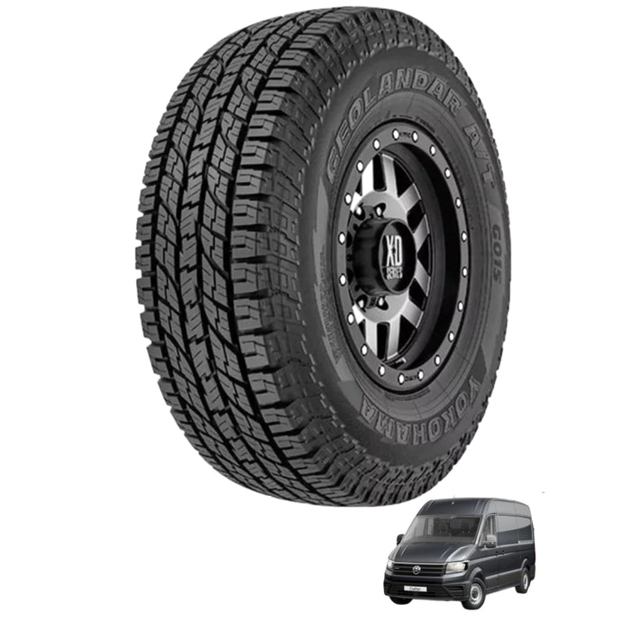 VW Crafter 4.0t / 3.88t / 3.55t Load Rated -  AT G015 245/70R16 118/115R  - All Terrain Light Truck Tyre for VW Crafter - Yokohama Geolandar