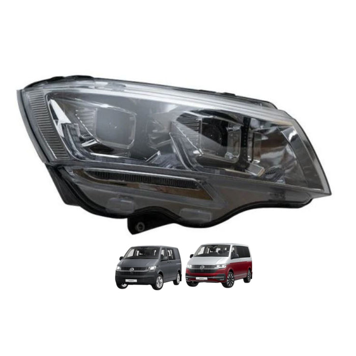 VW T6.1 LED DRL Headlights with Sequential Indicators (includes LED bulbs) – BLACK - KIT