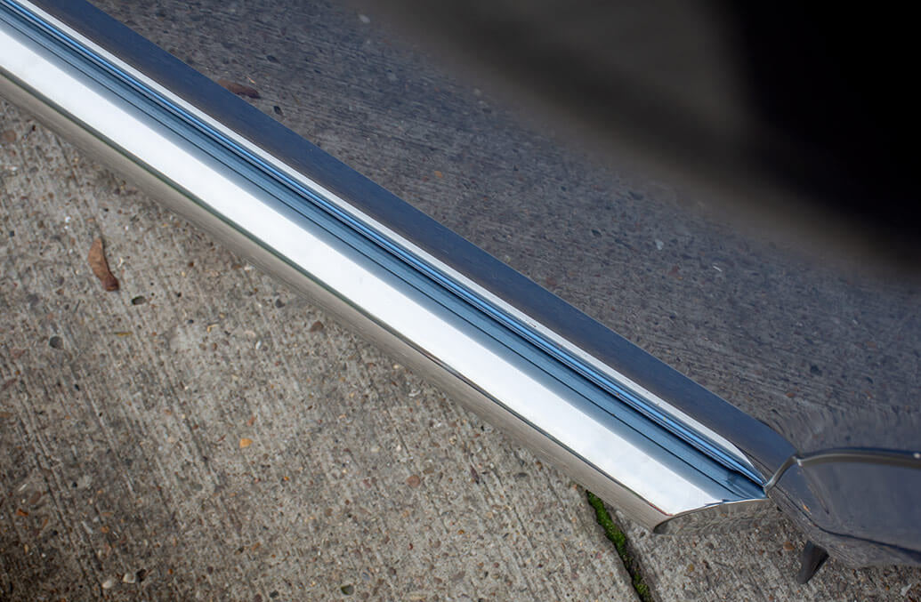 VW T6/T6.1 – 76mm Sidebars Slash Cut –  No Step – SWB Polished SS