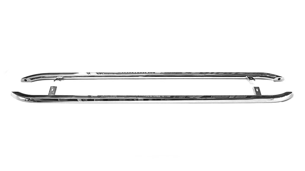 VW T6/T6.1 – Angled Trapezoid Sportline Style Sidebars – SWB Polished SS