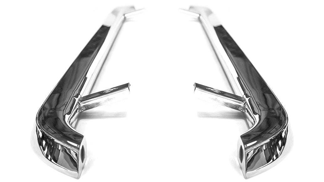VW T6/T6.1 – Angled Trapezoid Sportline Style Sidebars – SWB Polished SS