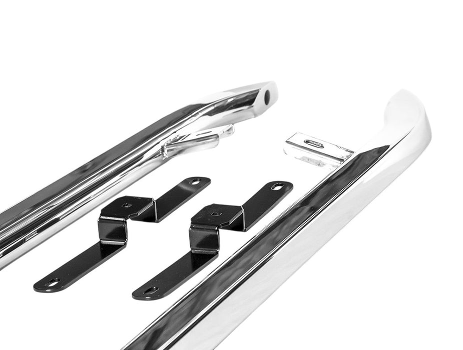 VW T6/T6.1 – Angled Trapezoid Sportline Style Sidebars – SWB Polished SS