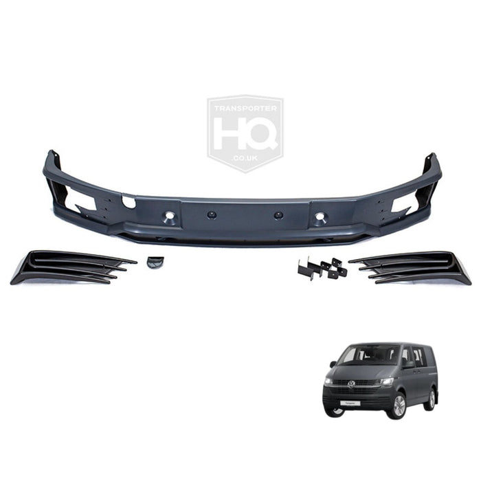 VW Transporter T6 – Lower Bumper Spoiler – Sportline - Primed - Unpainted