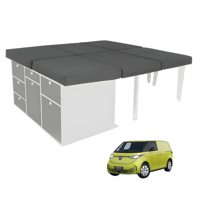 VanEssa Mobilcamping Sleep System to Kitchen for ID BUZZ CARGO incl. Mattress