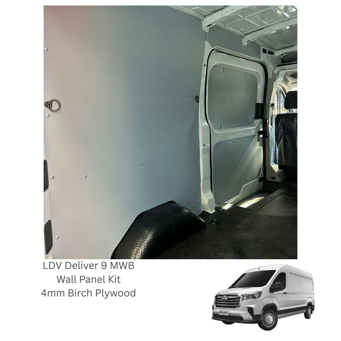 Wall Panel Kit For LDV Deliver 9 MWB – 4mm Birch Plywood